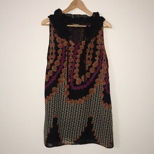 DIMRI Sheer Print Dress